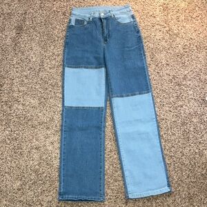 Women’s patchwork jeans